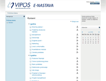 Tablet Screenshot of e-nastava.vipos.edu.rs